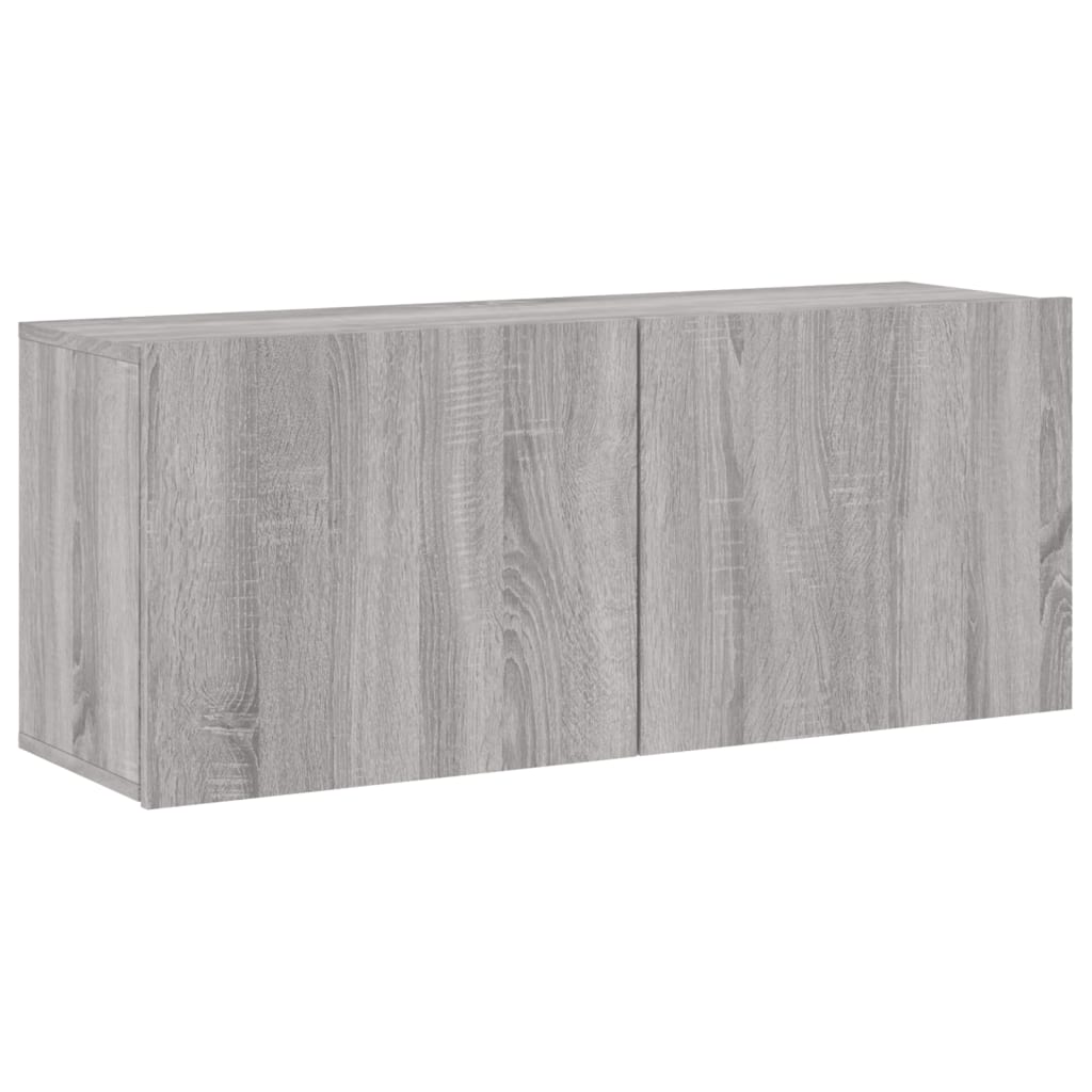Tv-Meubel Wandgemonteerd 100X30X41 Cm Eikenkleurig 1