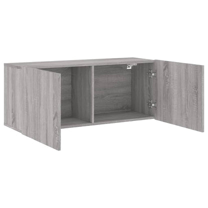 Tv-Meubel Wandgemonteerd 100X30X41 Cm Eikenkleurig 1