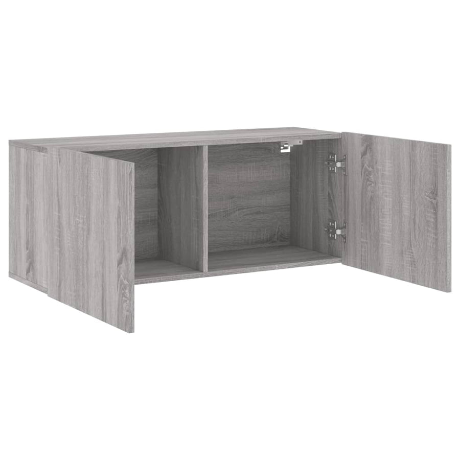 Tv-Meubel Wandgemonteerd 100X30X41 Cm Eikenkleurig 1