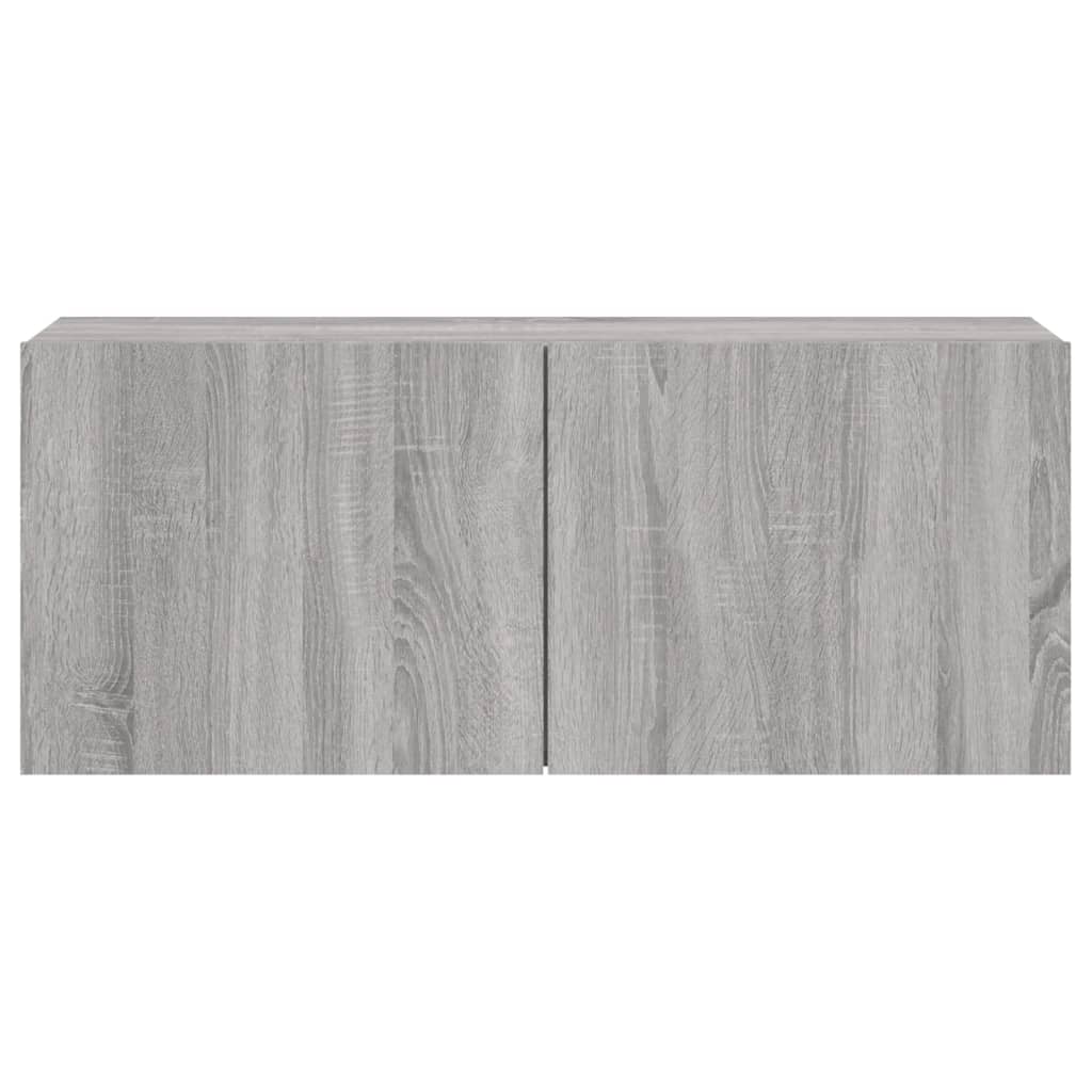 Tv-Meubel Wandgemonteerd 100X30X41 Cm Eikenkleurig 1