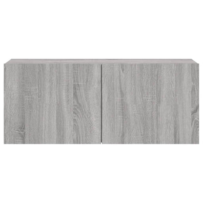 Tv-Meubel Wandgemonteerd 100X30X41 Cm Eikenkleurig 1