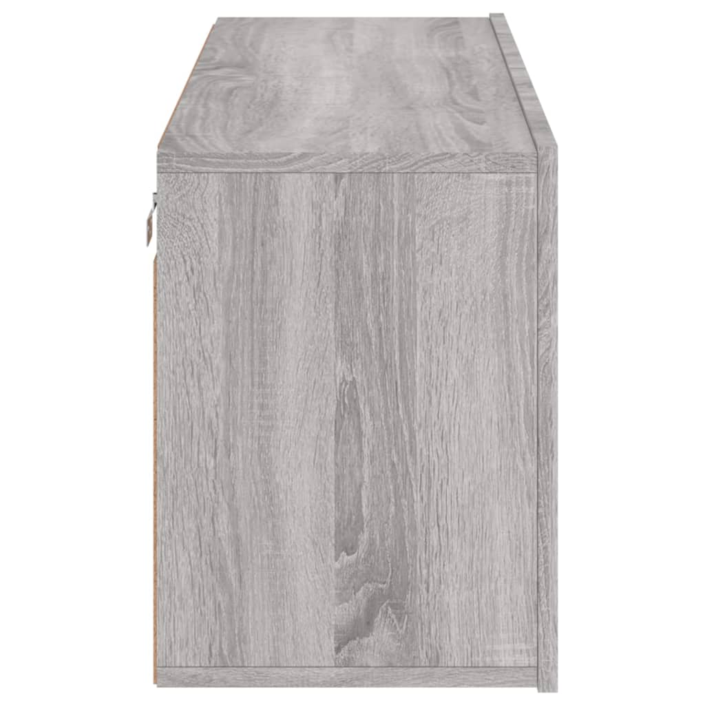 Tv-Meubel Wandgemonteerd 100X30X41 Cm Eikenkleurig 1