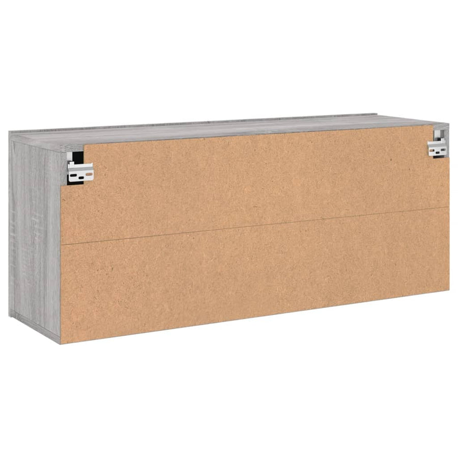 Tv-Meubel Wandgemonteerd 100X30X41 Cm Eikenkleurig 1