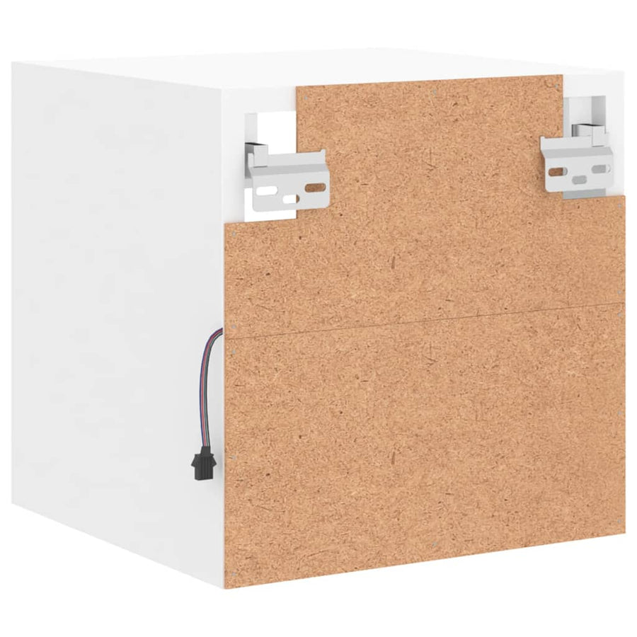 Tv-Meubel Met Led-Verlichting 30X28,5X30 Cm Wit
