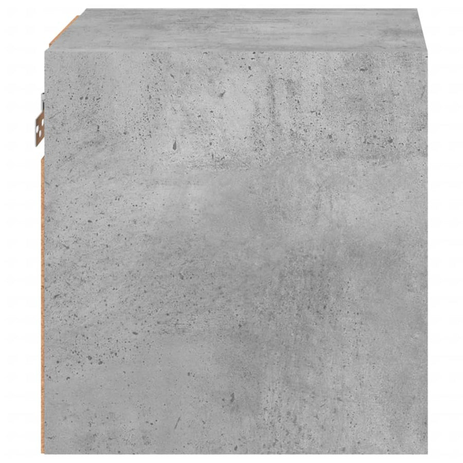 Tv-Wandmeubels Met Led 2 St 30X28,5X30 Cm Betongrijs