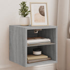 Tv-wandmeubel 30x28,5x30 cm grijs sonoma eiken met LED