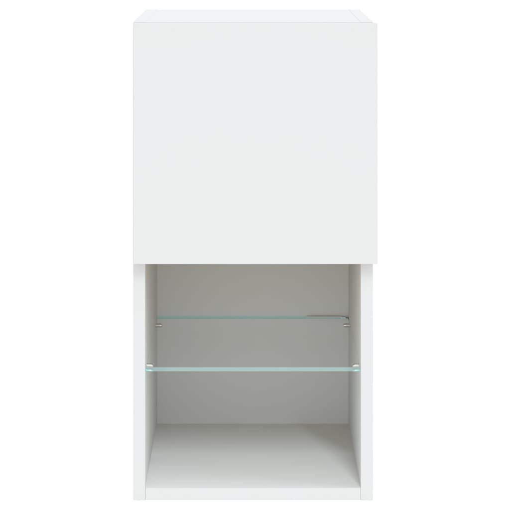 Tv-Meubelen Met Led-Verlichting 30,5X30X60 Cm 2 30.5 x 30 x 60 cm Wit
