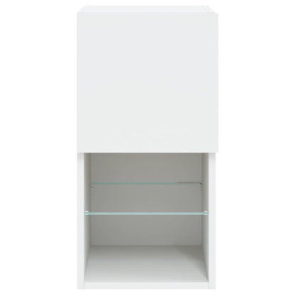 Tv-Meubelen Met Led-Verlichting 30,5X30X60 Cm 2 30.5 x 30 x 60 cm Wit