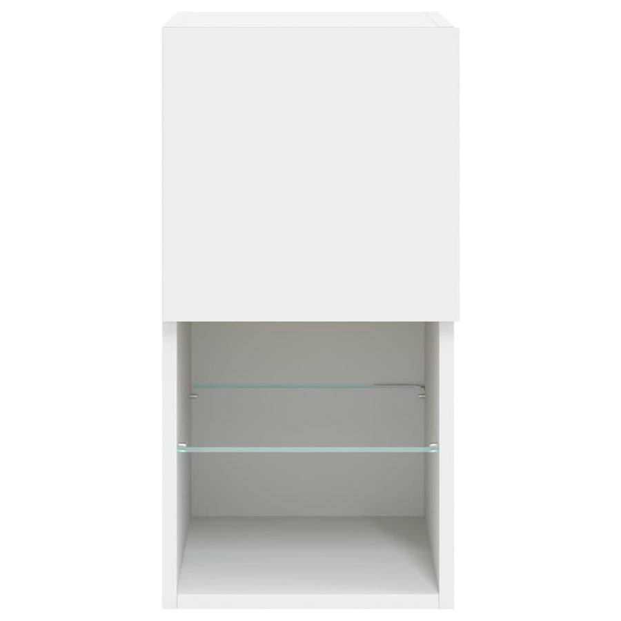 Tv-Meubelen Met Led-Verlichting 30,5X30X60 Cm 2 30.5 x 30 x 60 cm Wit