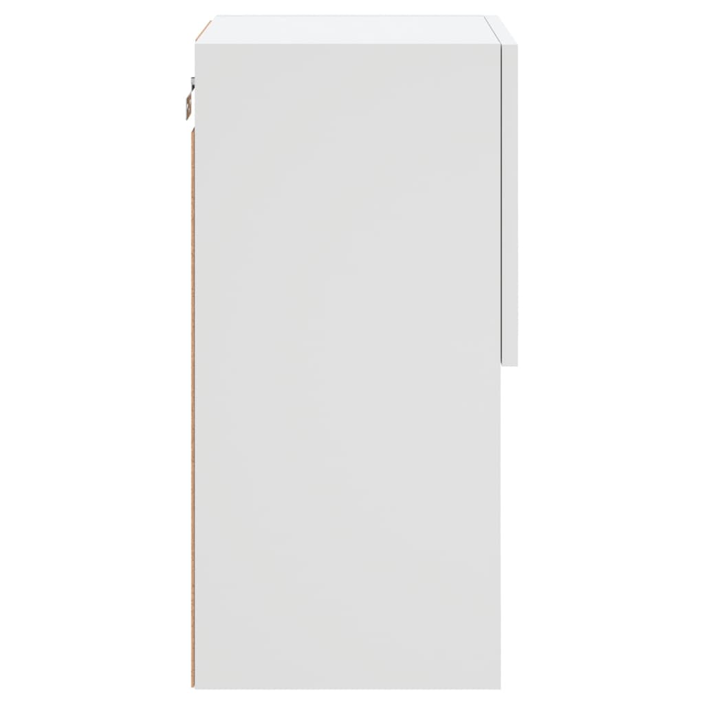 Tv-Meubelen Met Led-Verlichting 30,5X30X60 Cm 2 30.5 x 30 x 60 cm Wit