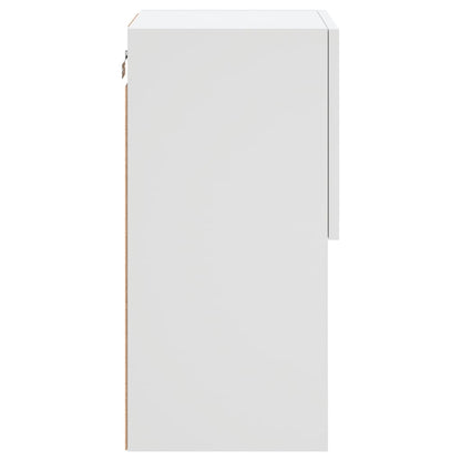 Tv-Meubelen Met Led-Verlichting 30,5X30X60 Cm 2 30.5 x 30 x 60 cm Wit