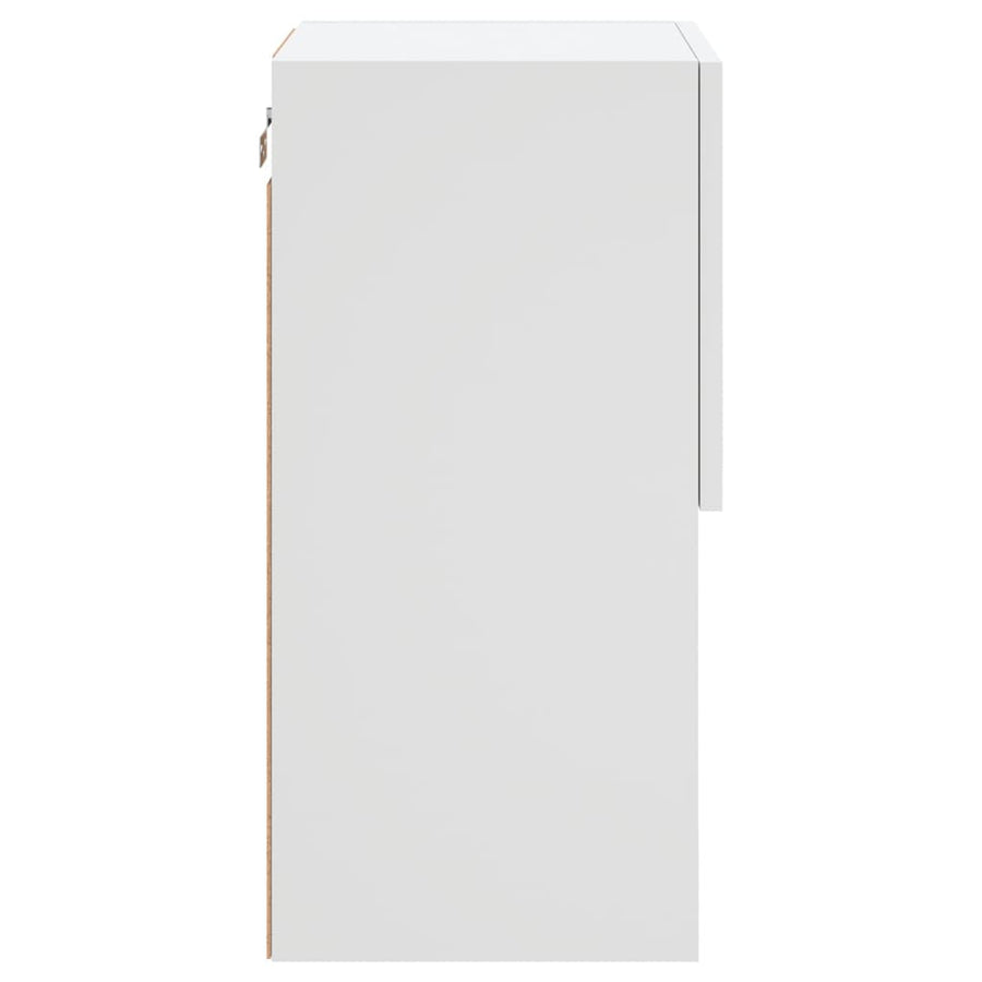 Tv-Meubelen Met Led-Verlichting 30,5X30X60 Cm 2 30.5 x 30 x 60 cm Wit