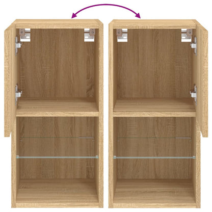 Tv-Meubelen Led-Verlichting 30,5X30X Sonoma Eiken 2 30.5 cm 60 cm