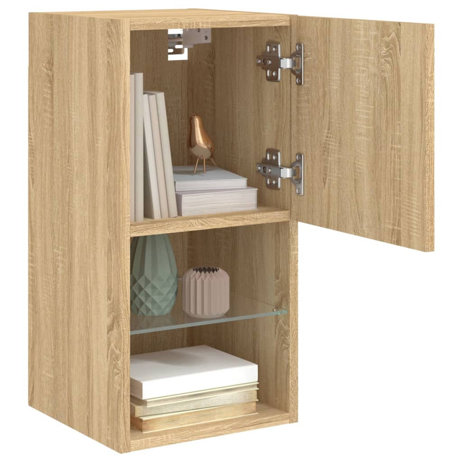 Tv-Meubelen Led-Verlichting 30,5X30X Sonoma Eiken 2 30.5 cm 60 cm