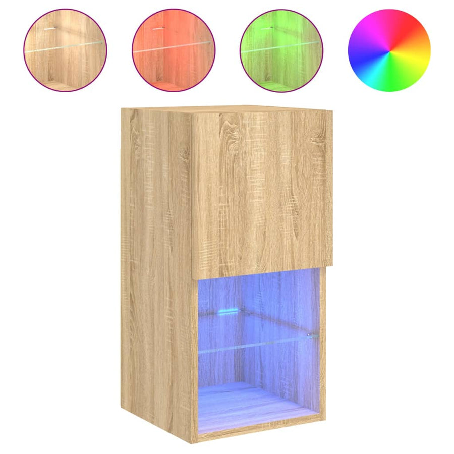 Tv-Meubelen Led-Verlichting 30,5X30X Sonoma Eiken 2 30.5 cm 60 cm