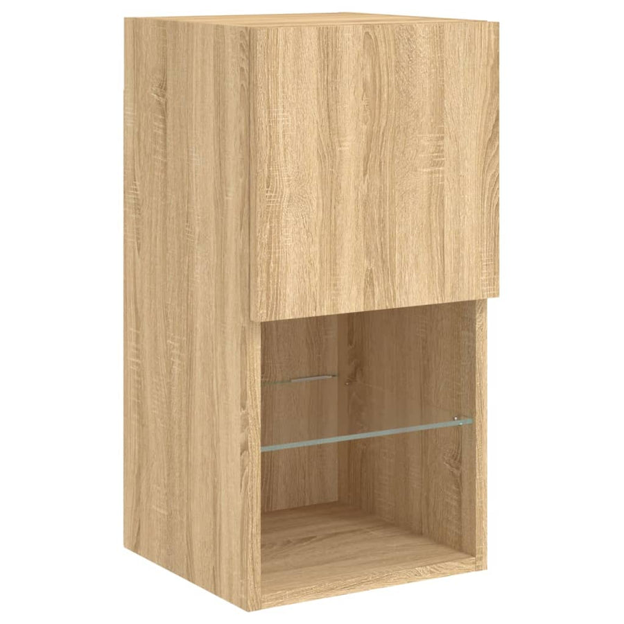 Tv-Meubelen Led-Verlichting 30,5X30X Sonoma Eiken 2 30.5 cm 60 cm