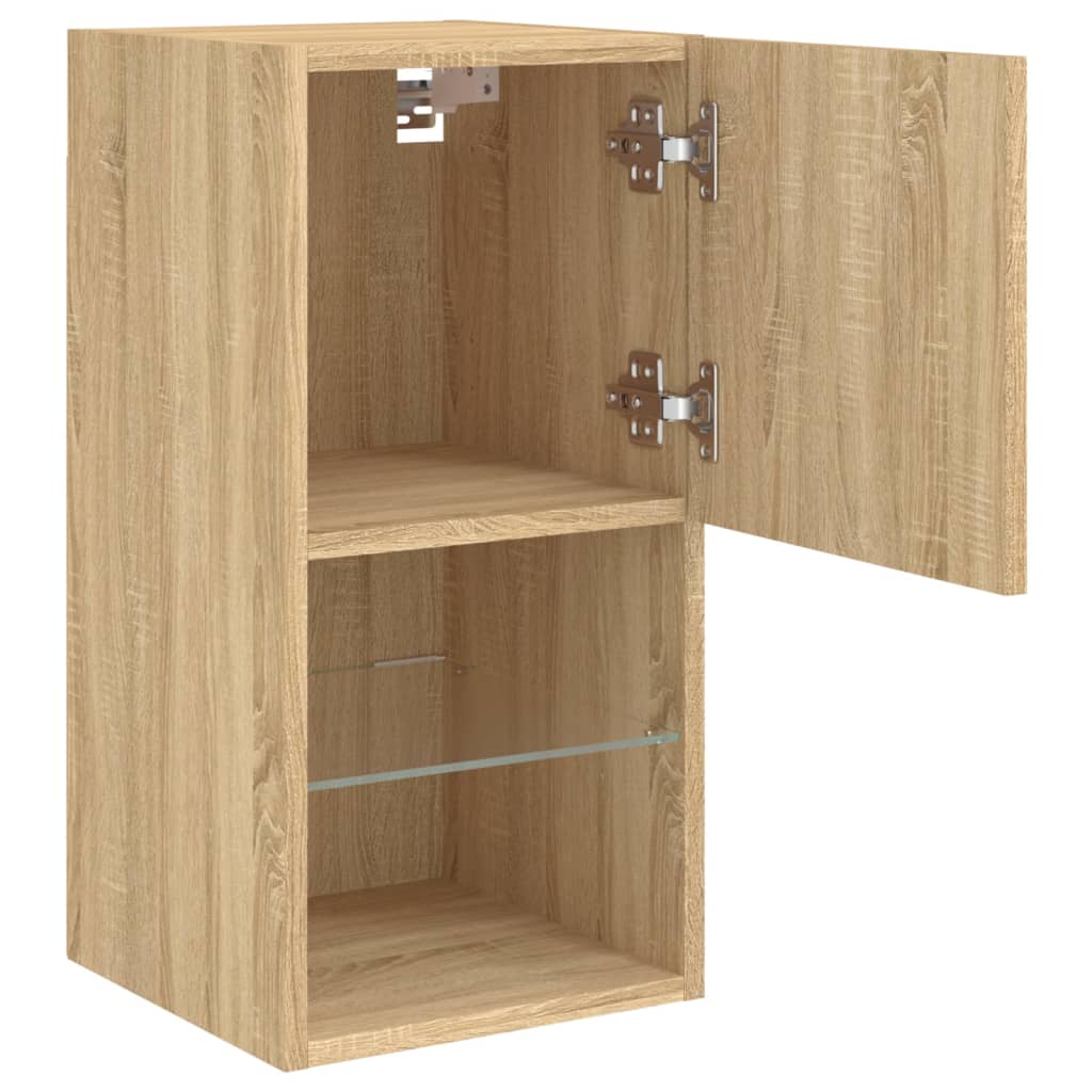 Tv-Meubelen Led-Verlichting 30,5X30X Sonoma Eiken 2 30.5 cm 60 cm