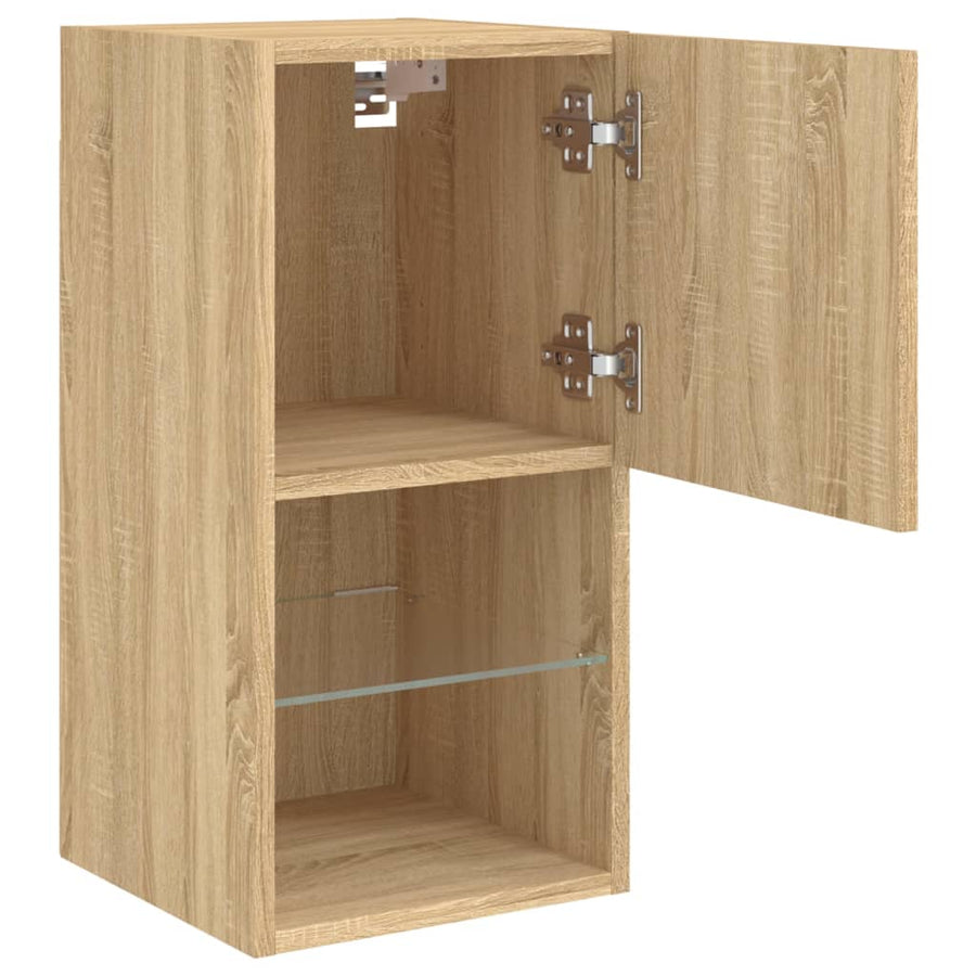 Tv-Meubelen Led-Verlichting 30,5X30X Sonoma Eiken 2 30.5 cm 60 cm