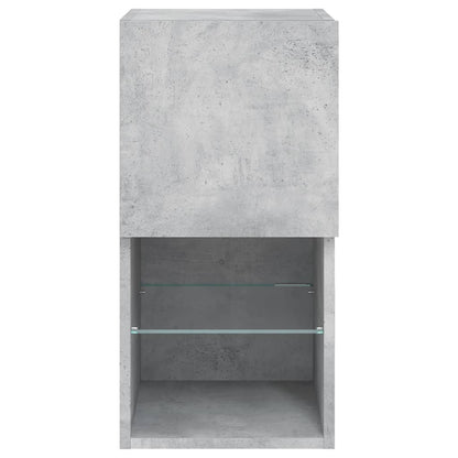 Tv-Meubelen Met Led-Verlichting 30,5X30X60 Cm 2 30.5 x 30 x 60 cm Betongrijs