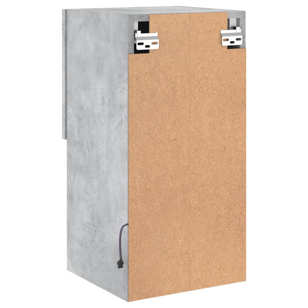 Tv-Meubelen Met Led-Verlichting 30,5X30X60 Cm 2 30.5 x 30 x 60 cm Betongrijs