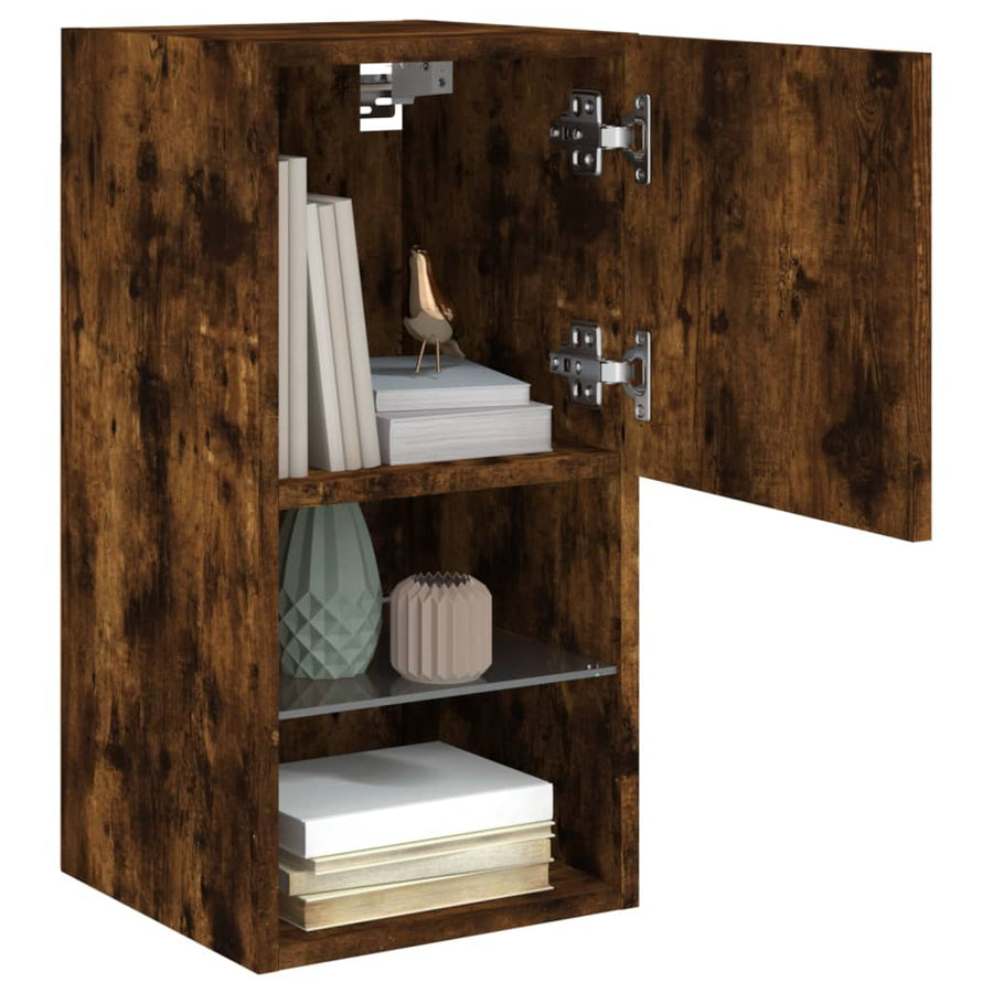 Tv-Meubelen Led-Verlichting 30,5X30X Gerookt Eiken 2 30.5 cm 60 cm