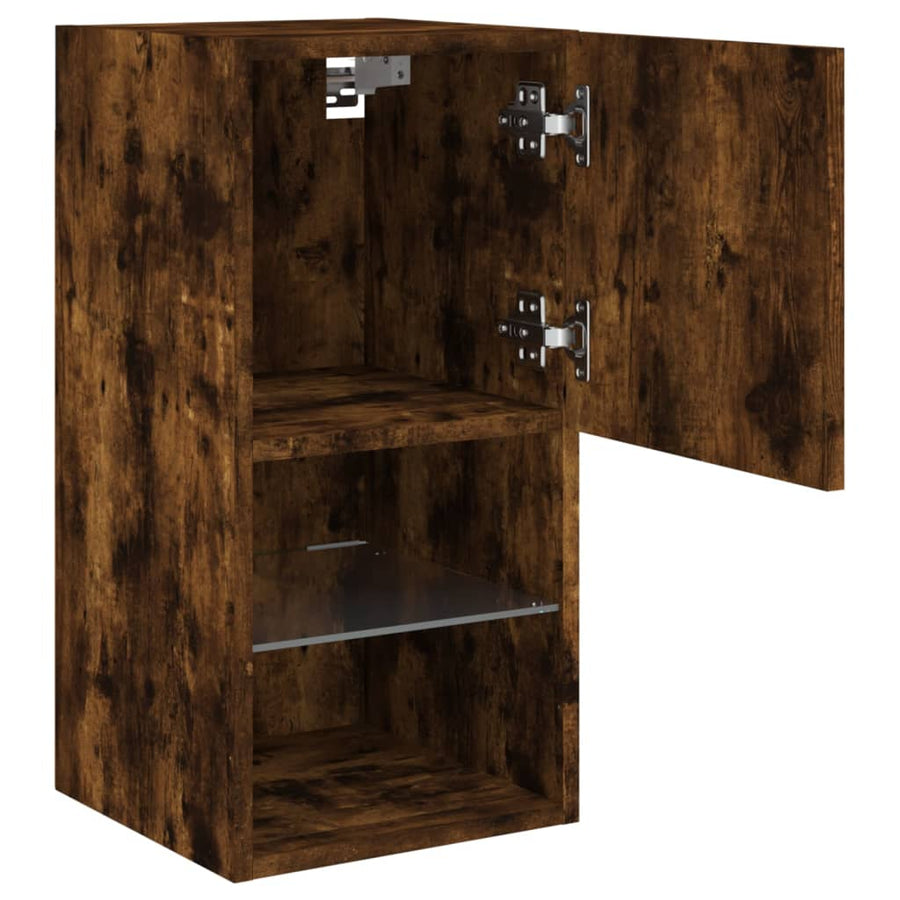 Tv-Meubelen Led-Verlichting 30,5X30X Gerookt Eiken 2 30.5 cm 60 cm