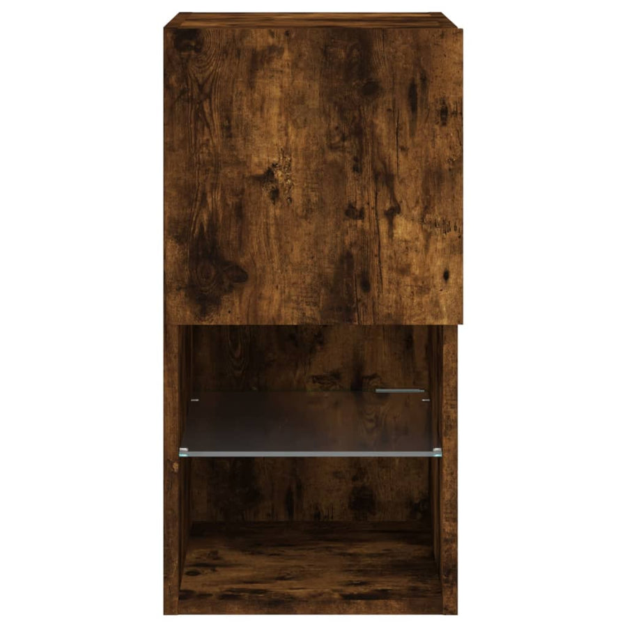 Tv-Meubelen Led-Verlichting 30,5X30X Gerookt Eiken 2 30.5 cm 60 cm