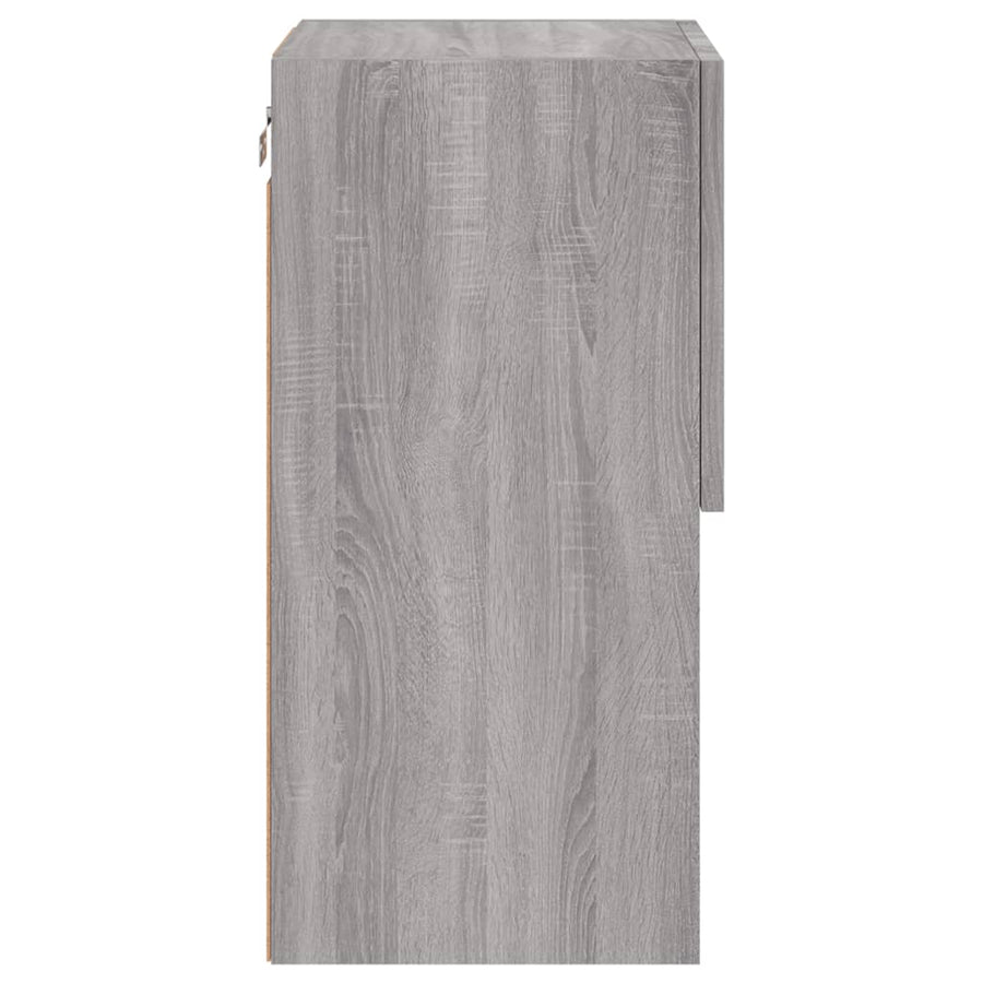 Tv-Meubel Met Led-Verlichting 30,5X30X60 Cm Eiken 1 30.5 x 30 x 60 cm Grijs sonoma
