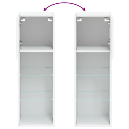 Tv-Meubel Met Led-Verlichting 30,5X30X90 Cm 1 30.5 x 30 x 90 cm Wit