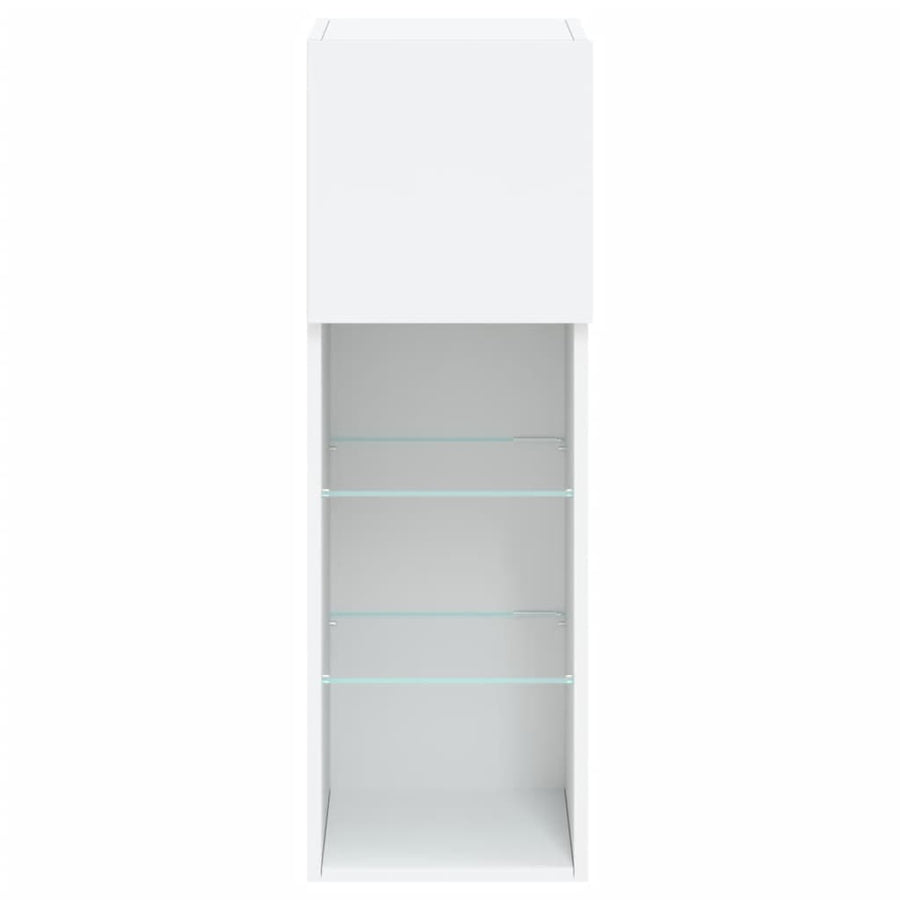 Tv-Meubel Met Led-Verlichting 30,5X30X90 Cm 1 30.5 x 30 x 90 cm Wit