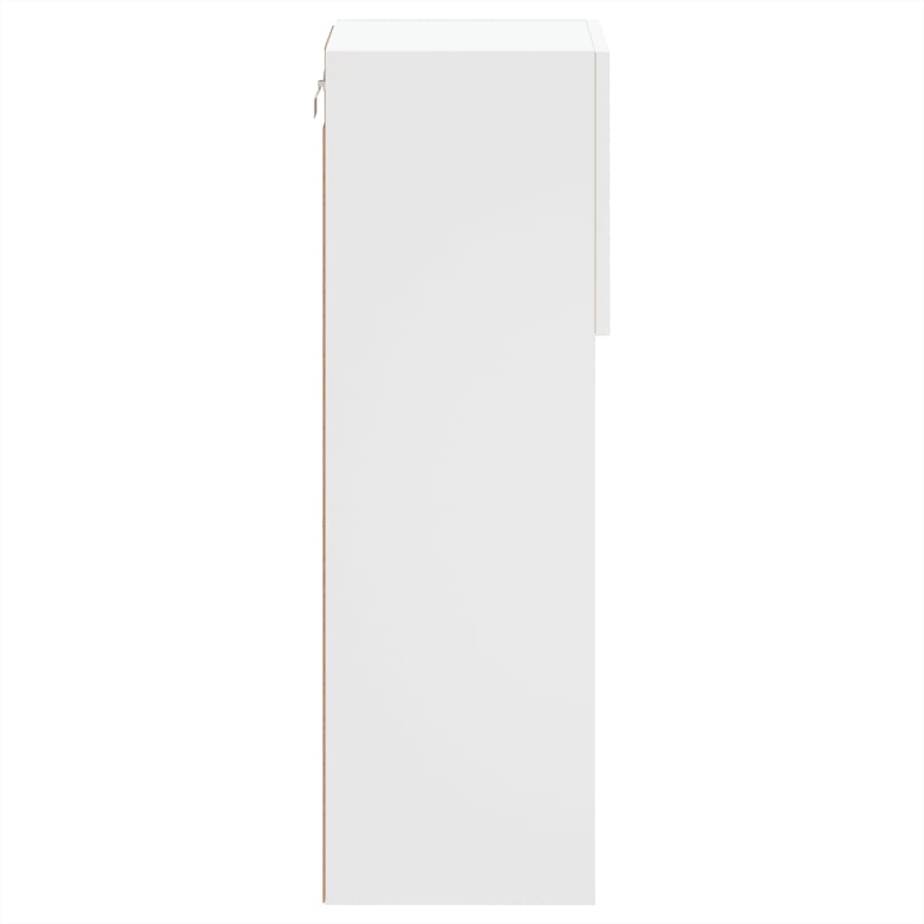 Tv-Meubels Met Led-Verlichting 30,5X30X90 Cm 2 30.5 x 30 x 90 cm Wit