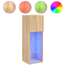 Tv-Meubel Met Led-Verlichting 30,5X30X Kleurig Sonoma Eiken 1 30.5 cm 90 cm