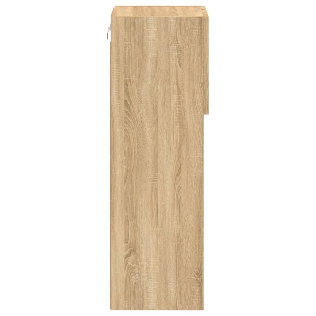 Tv-Meubel Met Led-Verlichting 30,5X30X Kleurig Sonoma Eiken 1 30.5 cm 90 cm