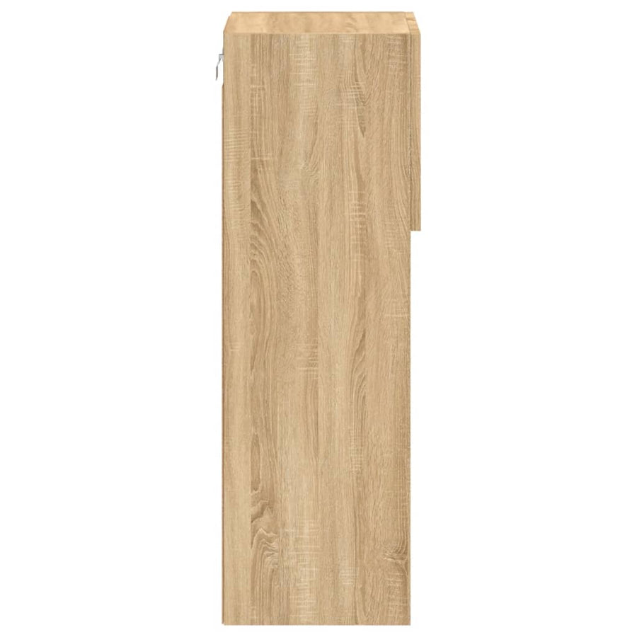 Tv-Meubel Met Led-Verlichting 30,5X30X Kleurig Sonoma Eiken 1 30.5 cm 90 cm