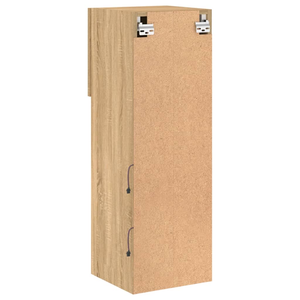 Tv-Meubel Met Led-Verlichting 30,5X30X Kleurig Sonoma Eiken 1 30.5 cm 90 cm