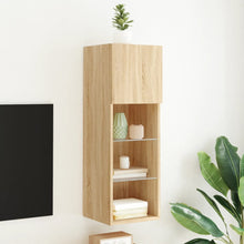 Tv-Meubel Met Led-Verlichting 30,5X30X Kleurig Sonoma Eiken 1 30.5 cm 90 cm