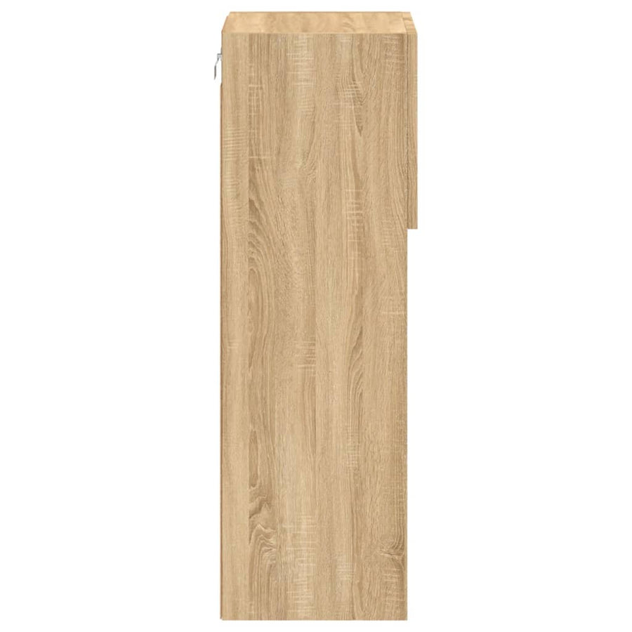 Tv-Meubels Met Led-Verlichting 30,5X30X90 Cm 2 30.5 x 30 x 90 cm Sonoma eiken