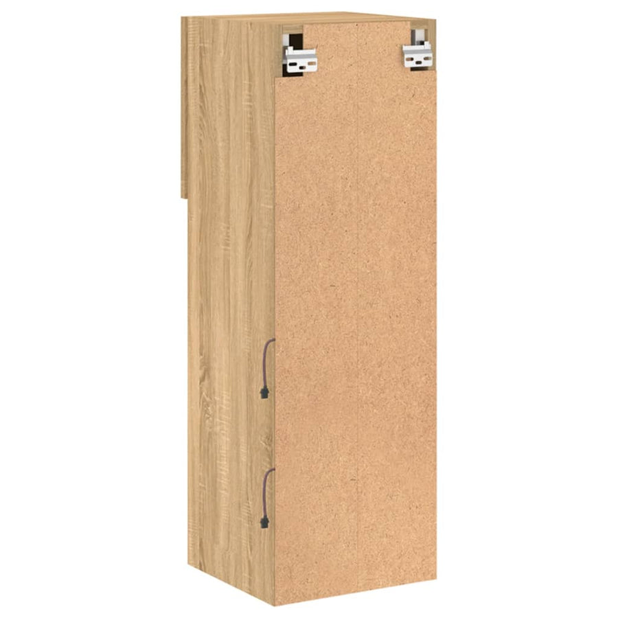 Tv-Meubels Met Led-Verlichting 30,5X30X90 Cm 2 30.5 x 30 x 90 cm Sonoma eiken