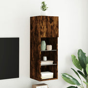 Tv-meubel 30,5x30x90 cm gerookt eiken