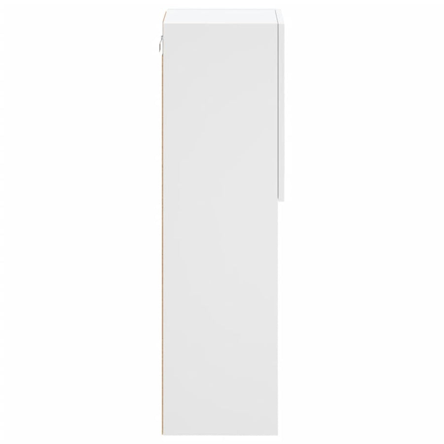 Tv-Meubel Met Led-Verlichting 30,5X30X02 Cm 1 30.5 x 30 x 102 cm Wit