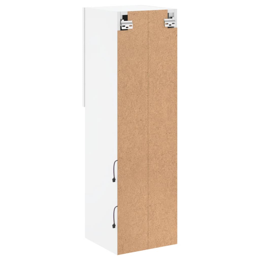 Tv-Meubel Met Led-Verlichting 30,5X30X02 Cm 1 30.5 x 30 x 102 cm Wit