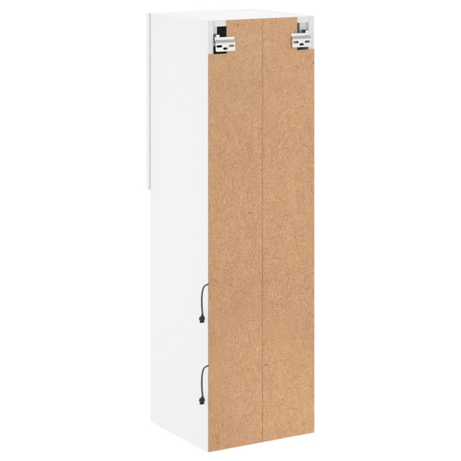 Tv-Meubel Met Led-Verlichting 30,5X30X02 Cm 1 30.5 x 30 x 102 cm Wit