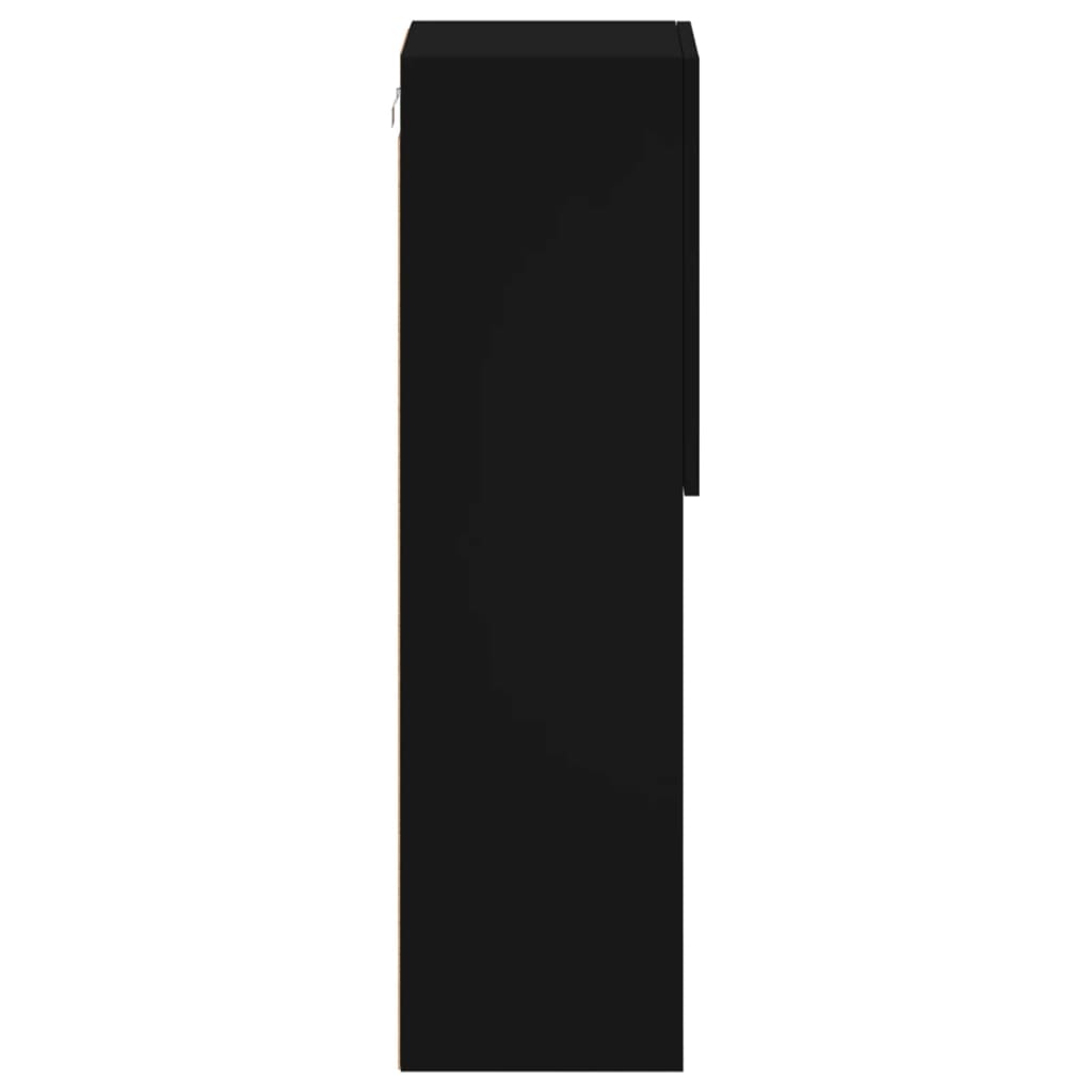 Tv-Meubel Met Led-Verlichting 30,5X30X02 Cm 1 30.5 x 30 x 102 cm Zwart