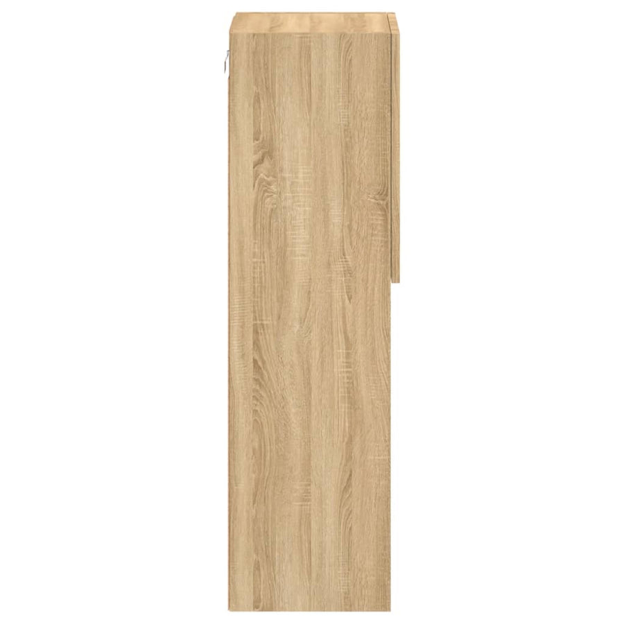 Tv-Meubel Met Led-Verlichting 30,5X30X02 Cm Kleur 1 30.5 x 30 x 102 cm Sonoma eiken
