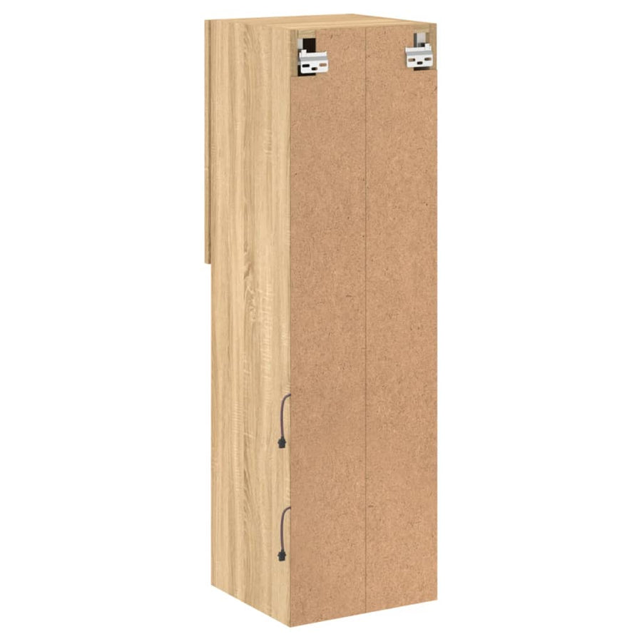 Tv-Meubel Met Led-Verlichting 30,5X30X02 Cm Kleur 1 30.5 x 30 x 102 cm Sonoma eiken
