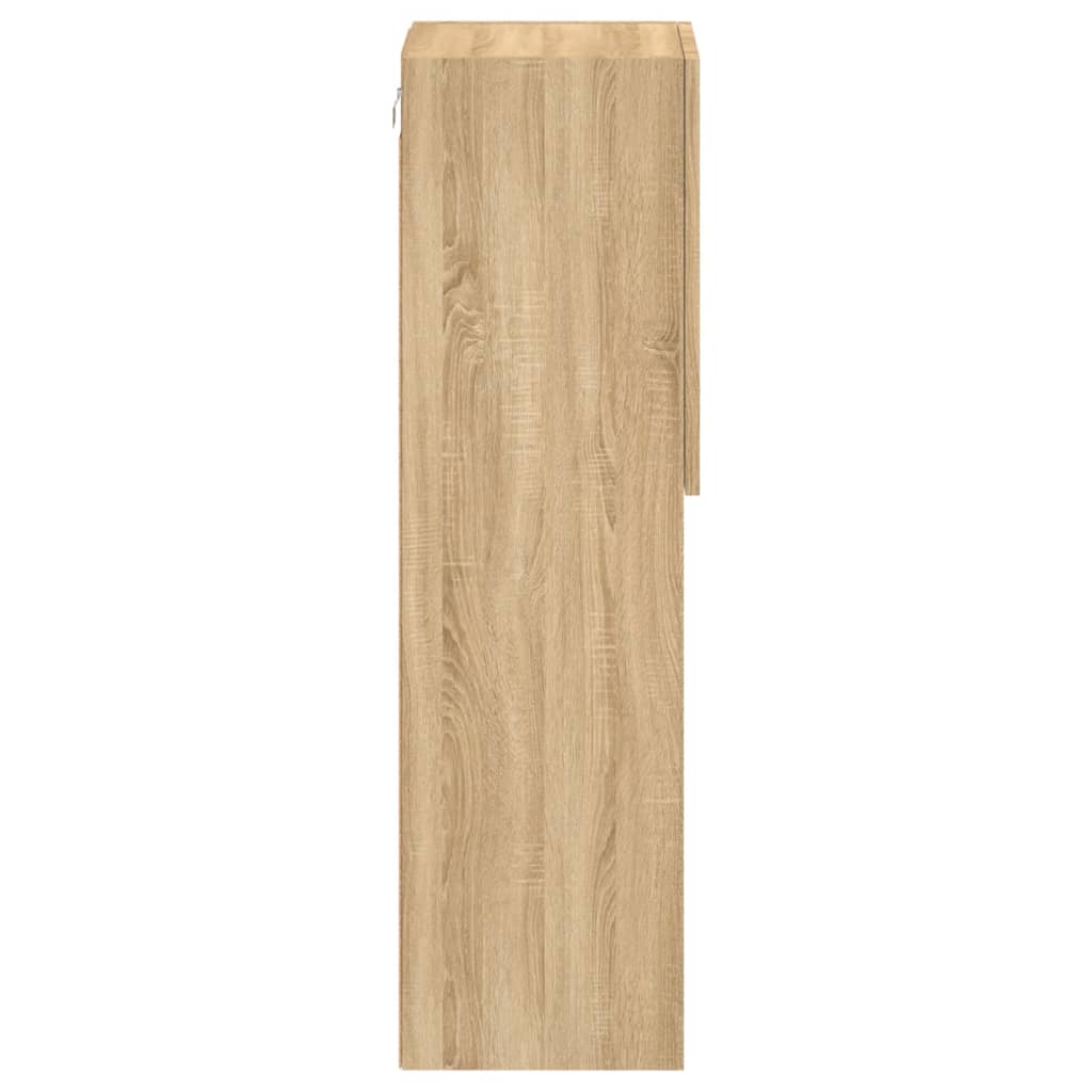 Tv-Meubels Met Led-Verlichting 30,5X30X10 Cm 2 30.5 x 30 x 102 cm Sonoma eiken