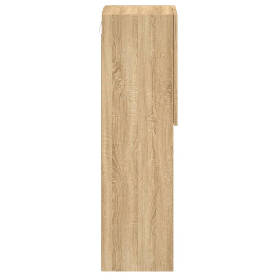 Tv-Meubels Met Led-Verlichting 30,5X30X10 Cm 2 30.5 x 30 x 102 cm Sonoma eiken