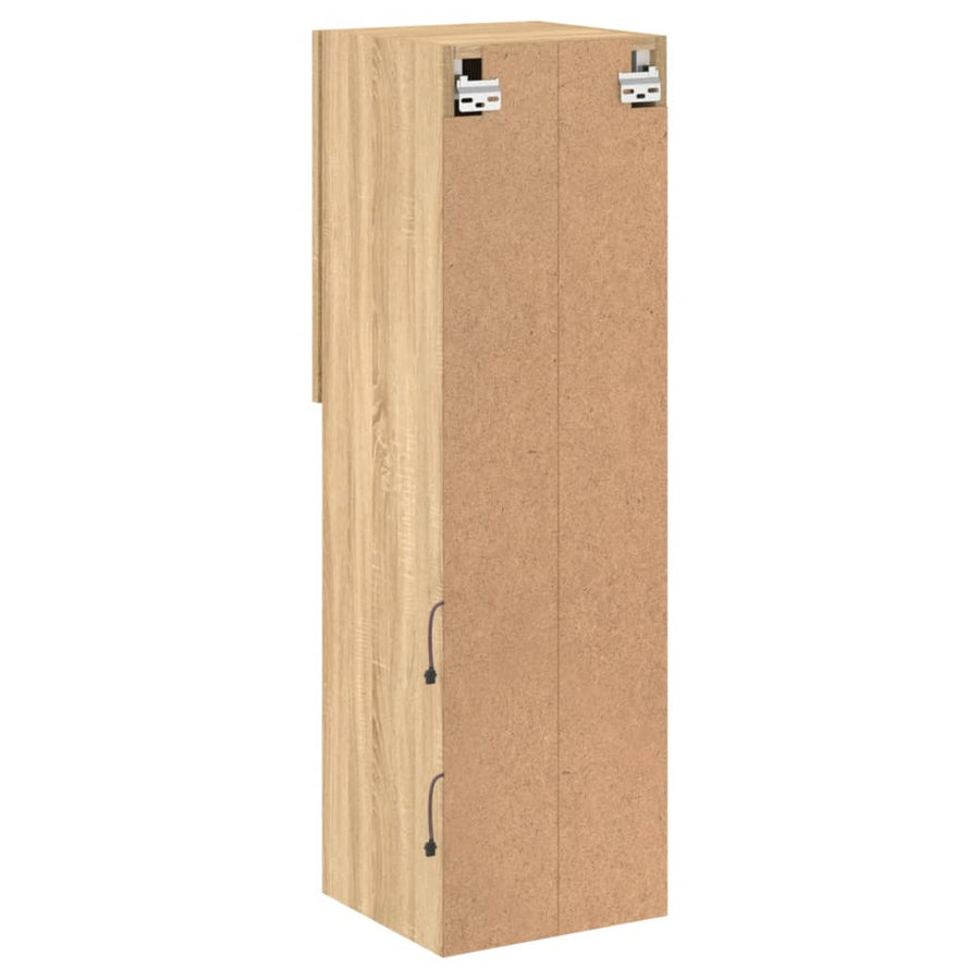 Tv-Meubels Met Led-Verlichting 30,5X30X10 Cm 2 30.5 x 30 x 102 cm Sonoma eiken