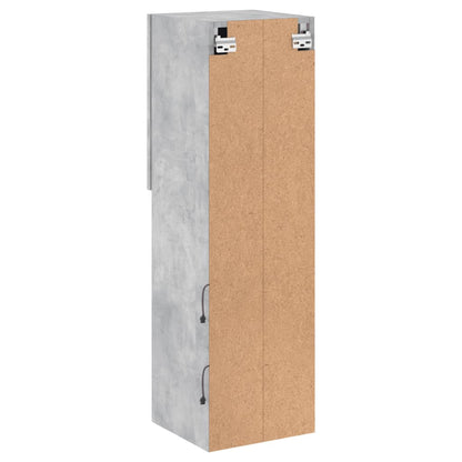Tv-meubel met LED-verlichting 30,5x30x102 cm betongrijs