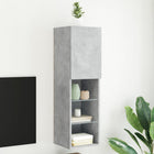Tv-meubel 30.5x30x102 cm betongrijs led